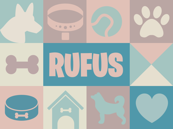 Alfombra de vinilo animal perros personalizados - TenVinilo