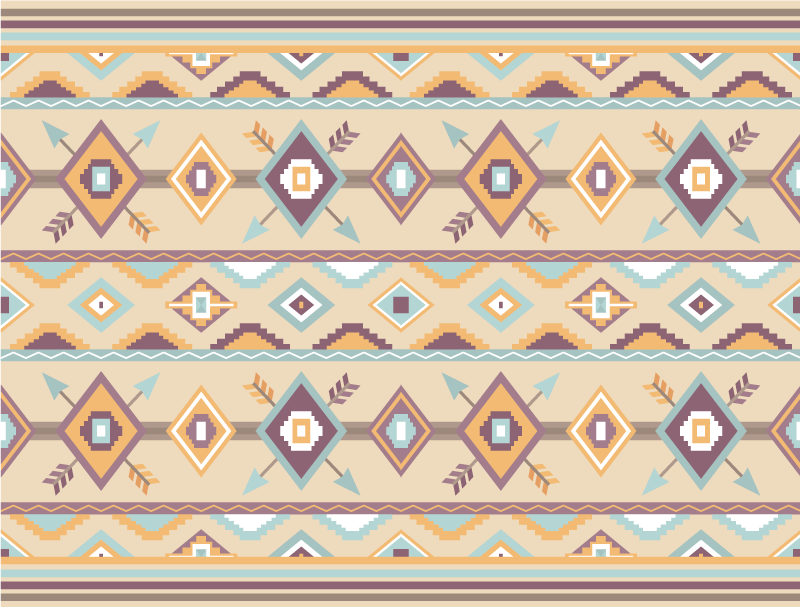 Alfombra vinílica beige bereber étnico - TenVinilo