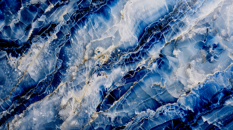 Alfombra vinílica efecto mármol azul oscuro - TenVinilo