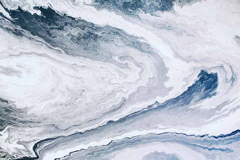 Alfombra vinílica efecto mármol minimalista azul y gris - TenVinilo