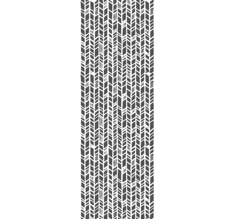 Papel tapiz entrada chevron gris estilizado - TenVinilo
