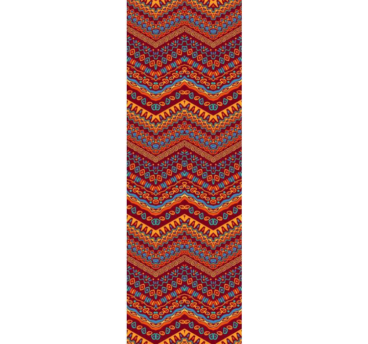 Papel tapiz para sala patrón geométrico vibrante - TenVinilo