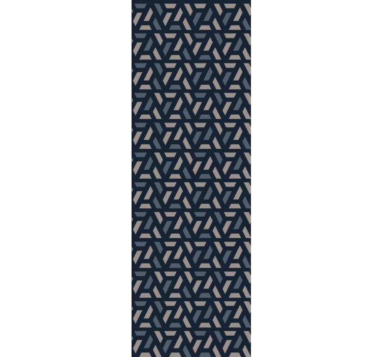 Papel tapiz geométrico disposición dinámica de patrones - TenVinilo