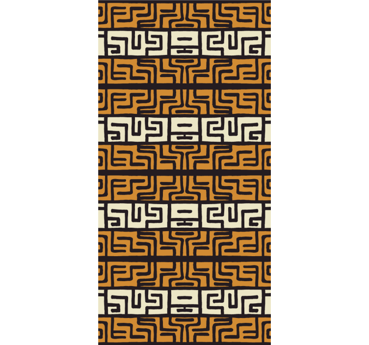 Papel tapiz abstracto patrón de laberinto - TenVinilo