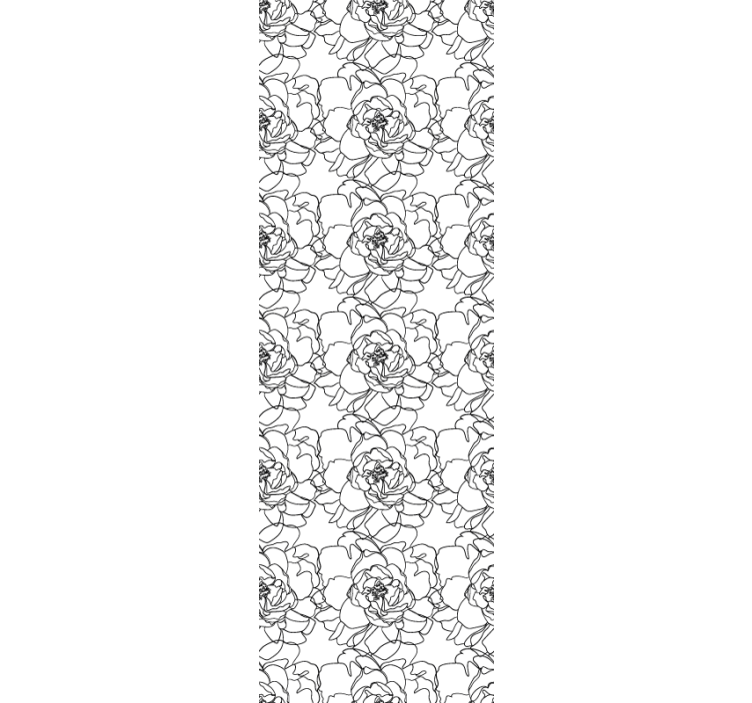 Papel tapiz floral elegante floración de flores - TenVinilo