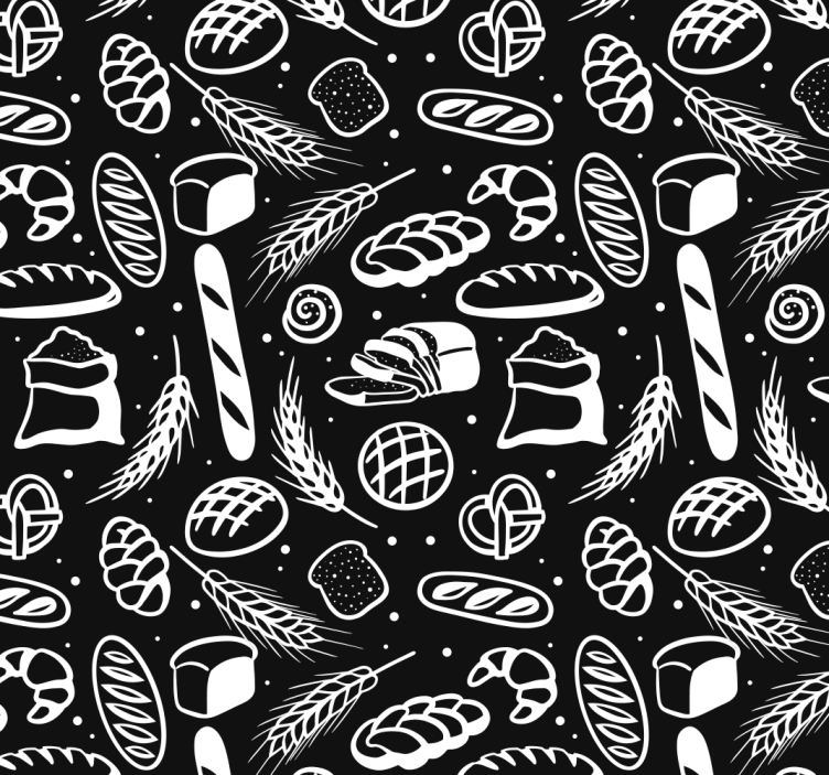 Papel tapiz personalizable panadería - TenVinilo