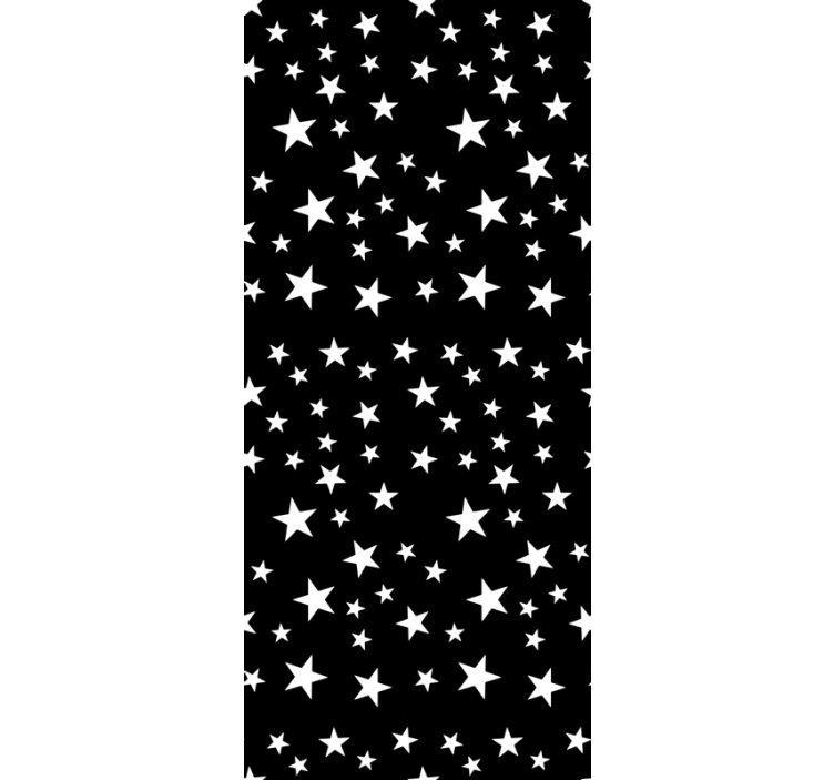 Papel tapiz estrellas elegancia en blanco y negro - TenVinilo