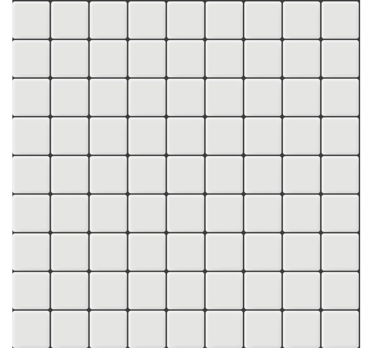 Papel tapiz para sala azulejos blancos cuadrados - TenVinilo