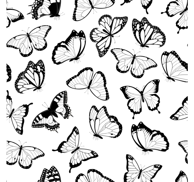Papel tapiz para recámara tipos de mariposas kallax - TenVinilo