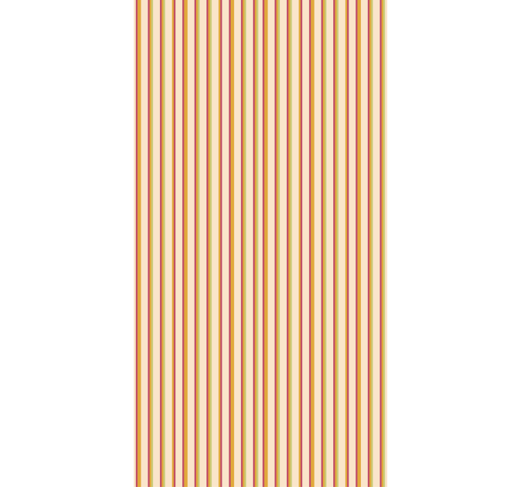 Papel tapiz ornamental patrón rayas pastel retro - TenVinilo