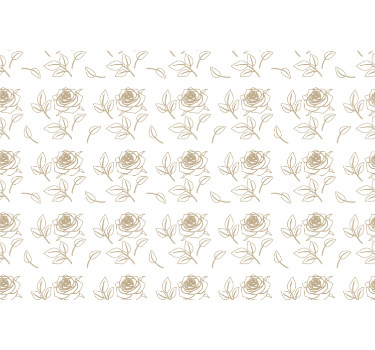 Papel tapiz ornamental patrón de rosas elegantes - TenVinilo