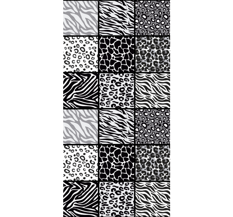 Papel tapiz animales estampados de diferentes animales - TenVinilo