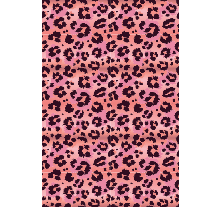Papel tapiz animales leopardo rosa - TenVinilo