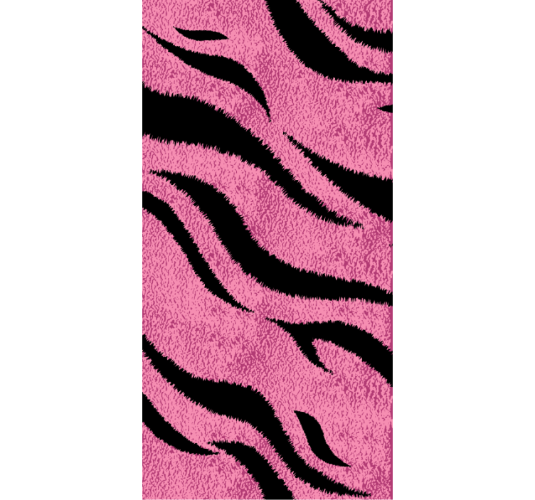 Papel tapiz animales piel de tigre rosa - TenVinilo