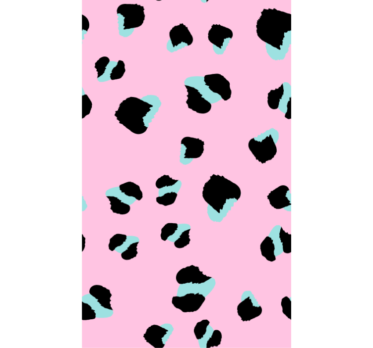 Papel tapiz animales leopardo rosa - TenVinilo
