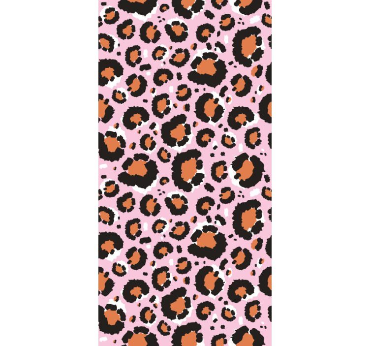 Papel tapiz animales motivo de leopardo rosa - TenVinilo