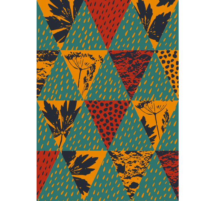 Papel tapiz pasillo arte geométrico de lluvia - TenVinilo