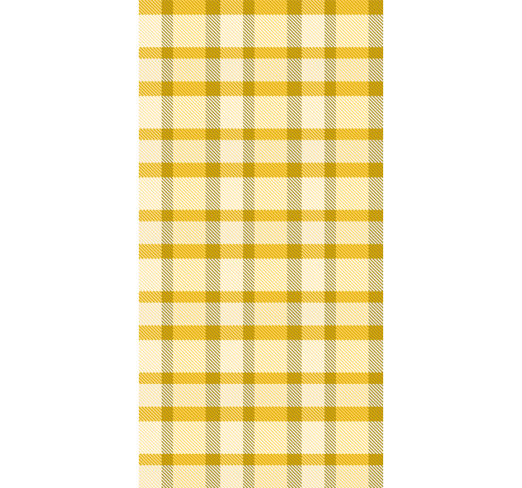 Papel tapiz pasillo cuadrados amarillos y blancos - TenVinilo