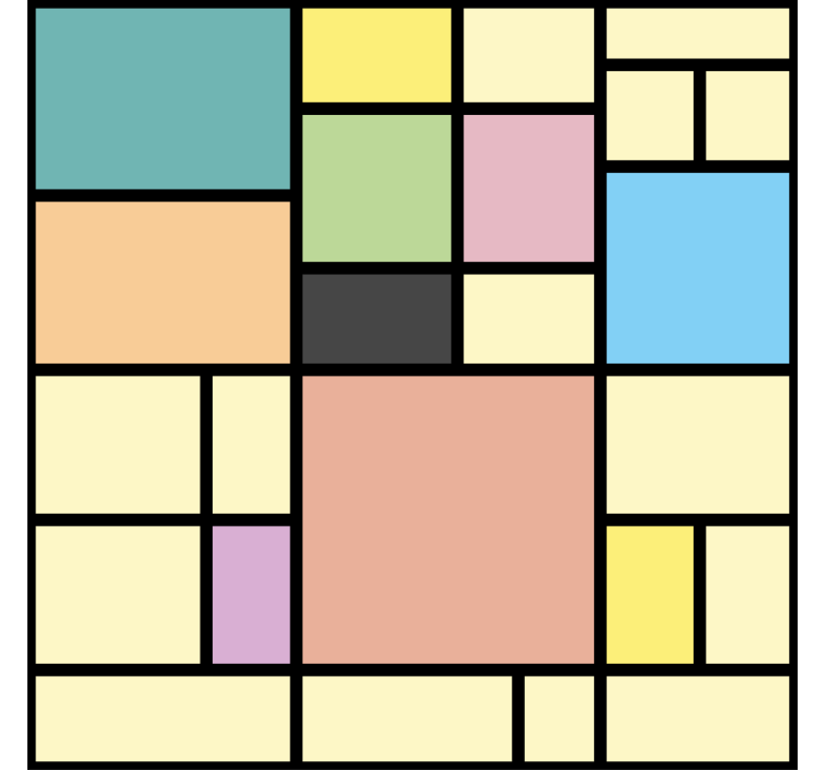 Papel tapiz geométrico geometría vibrante - TenVinilo