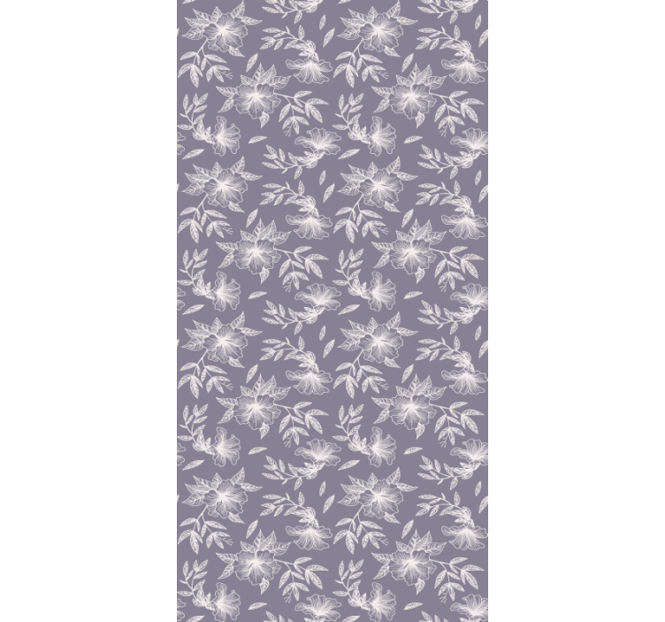 Papel tapiz textura floral lila - TenVinilo