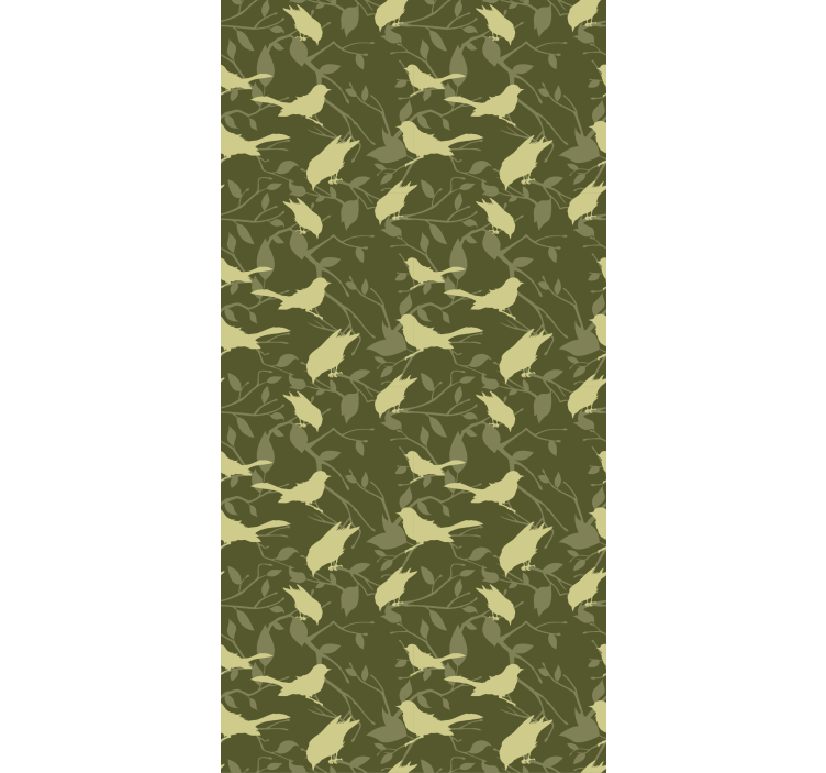 Papel tapiz infantil estilo victoriano verde - TenVinilo