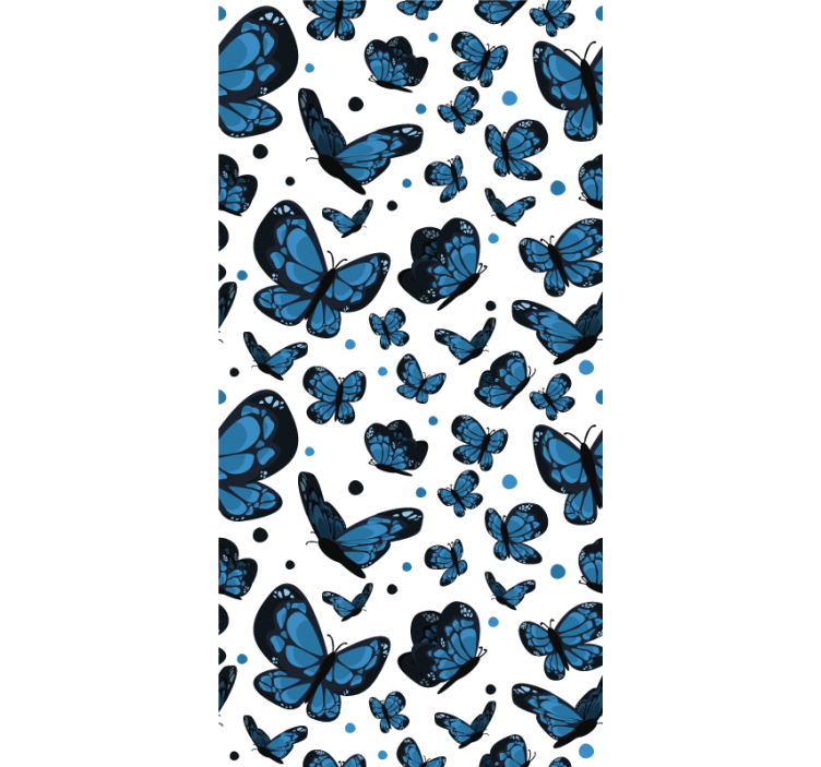 Papel tapiz infantil mariposa azul - TenVinilo