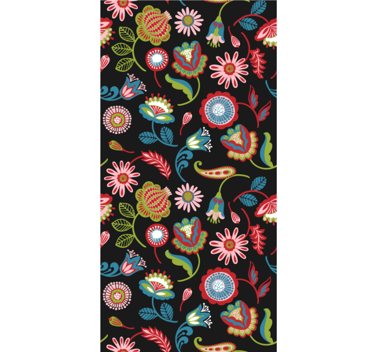 Papel tapiz pasillo motivos botánicos elegantes - TenVinilo