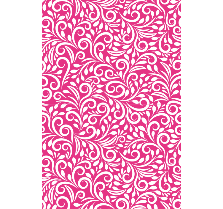 Papel tapiz para sala patrón floral en espiral - TenVinilo