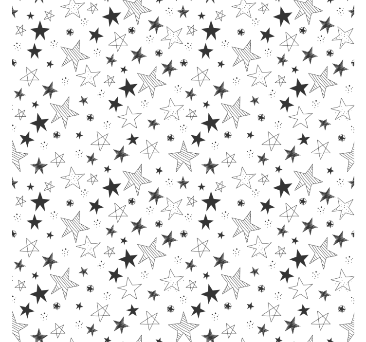 Papel tapiz moderno puntos y estrellas - TenVinilo