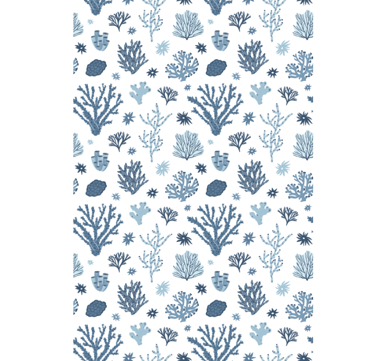 Papel tapiz moderno corales modernos estilo hampton - TenVinilo
