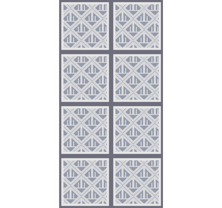 Papel tapiz moderno secciones con patrón geométrico - TenVinilo