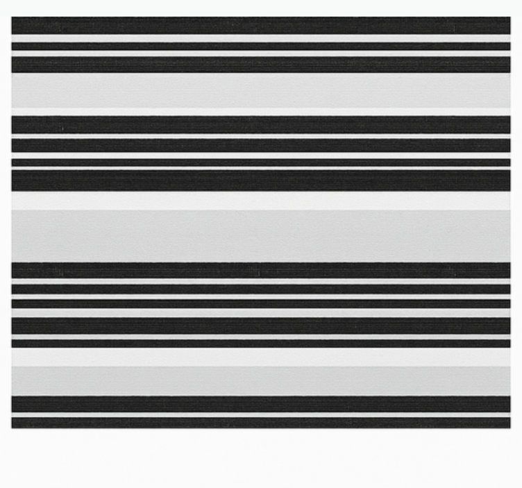 Papel tapiz baño rayas blanco y negro - TenVinilo