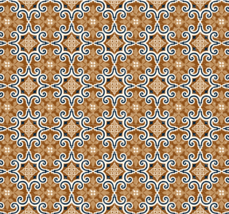 Papel tapiz cocina estilo baldosas de cemento - TenVinilo