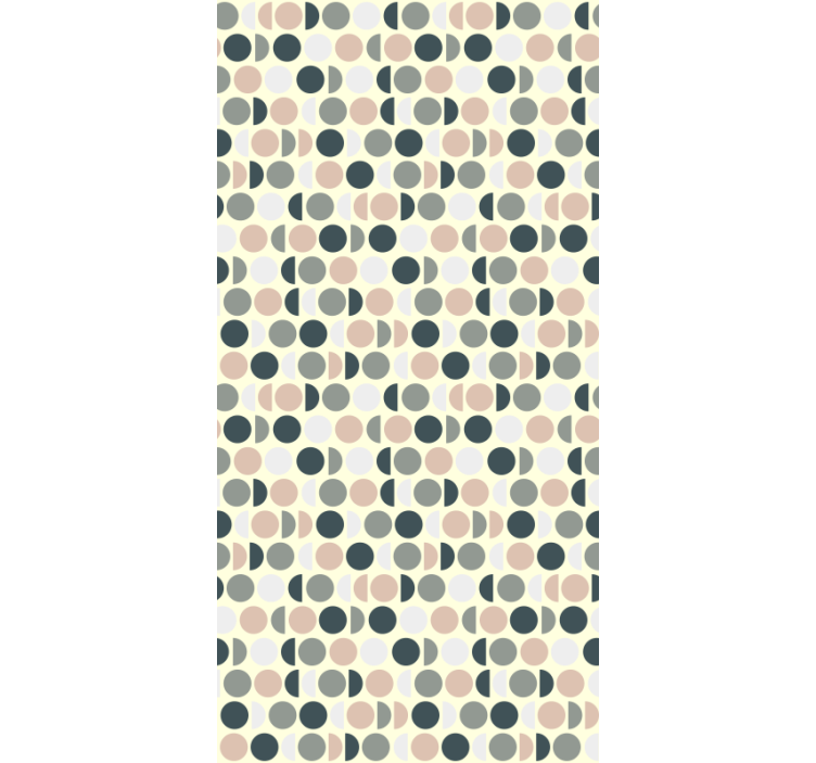 Papel tapiz cocina círculos elegantes - TenVinilo