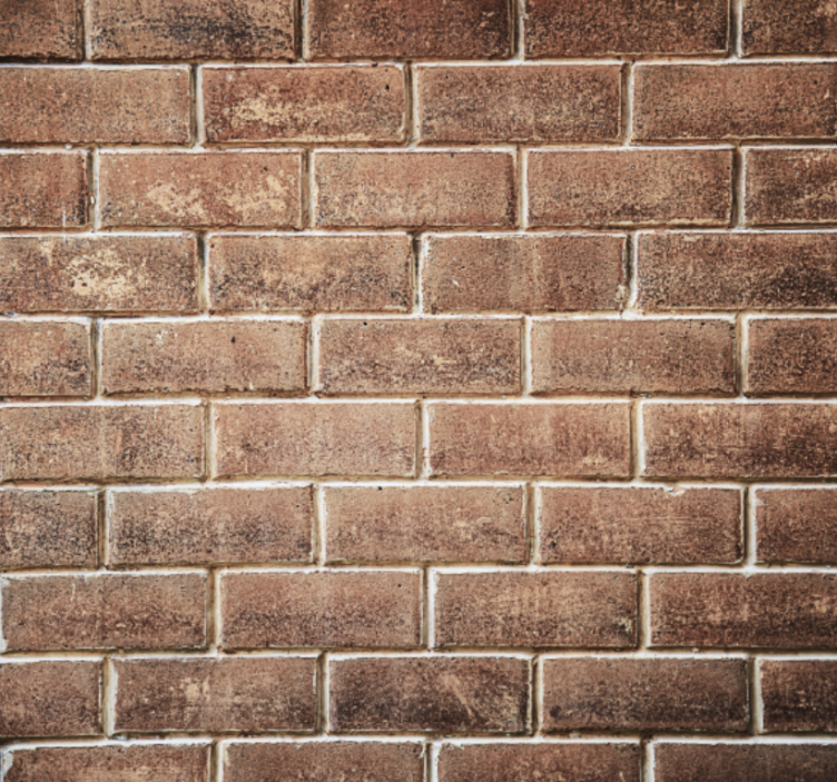 Papel tapiz para sala ilusión de ladrillo - TenVinilo