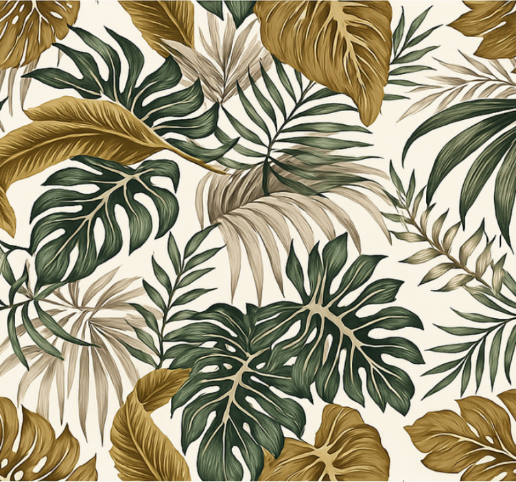 Papel tapiz para sala papel tapiz floral neutro - TenVinilo