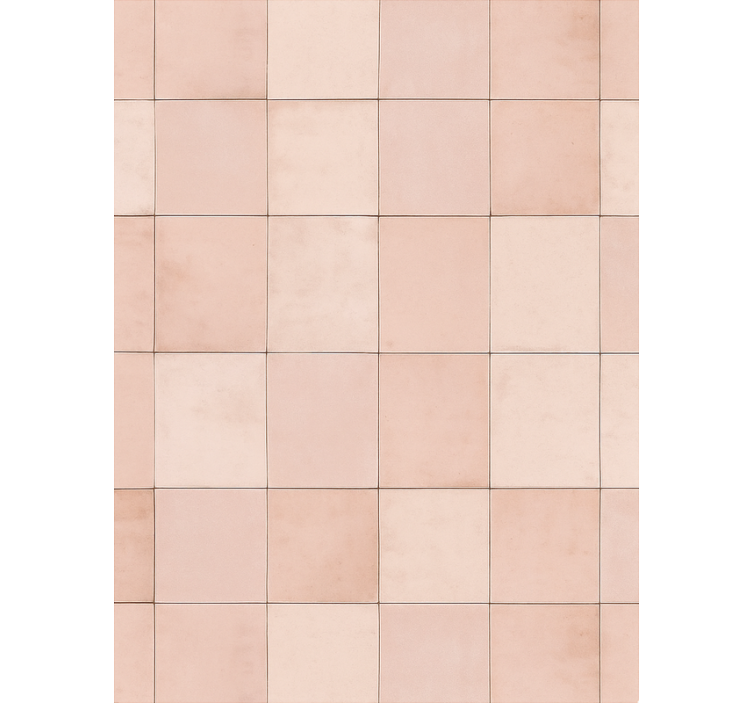 Papel tapiz cocina patrón de azulejos rosados - TenVinilo