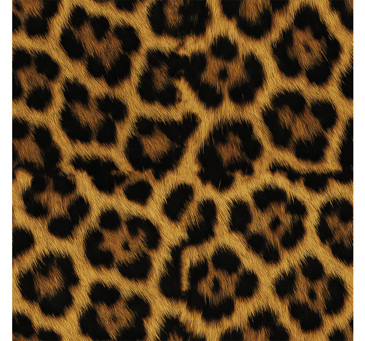 Papel tapiz recámara matrimonial motivo leopardo peludo - TenVinilo