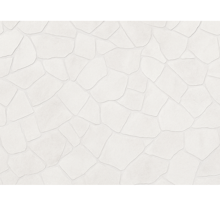 Papel tapiz para sala pared de piedra blanca lavada - TenVinilo
