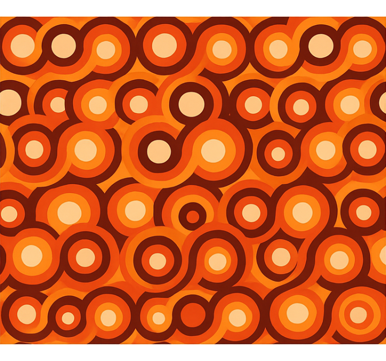 Papel tapiz para sala figuras abstractas modernas cálidas - TenVinilo