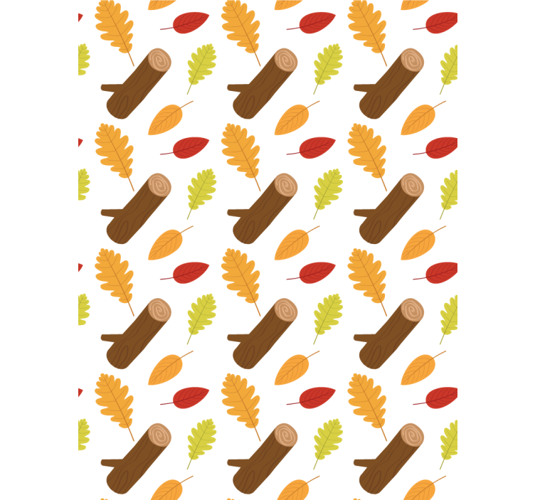 Papel tapiz floral árboles diferentes multicolor - TenVinilo
