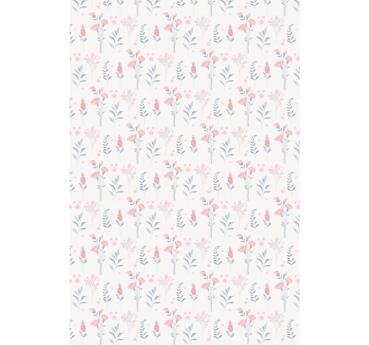 Papel tapiz floral flores de cerezo rosa - TenVinilo