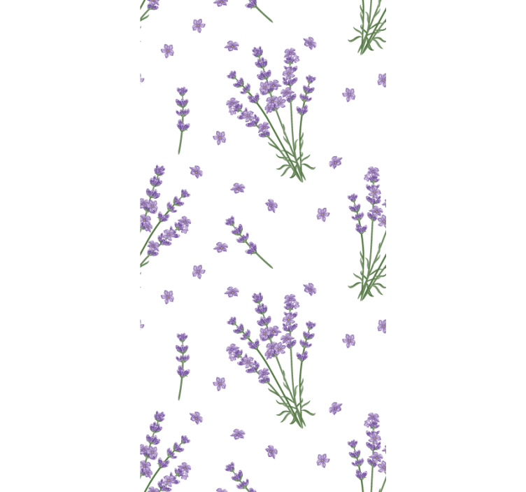 Papel tapiz floral planta de lavanda provenzal - TenVinilo