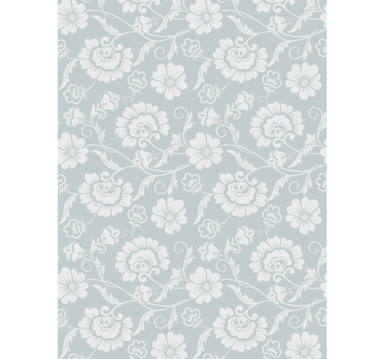 Papel tapiz floral estilo vintage - TenVinilo