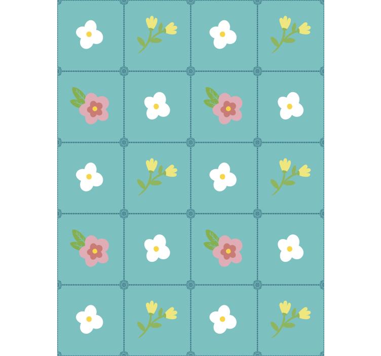 Papel tapiz floral estilo vintage decorativo - TenVinilo