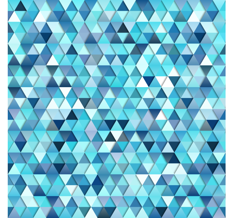 Papel tapiz baño patrón de mosaico triangular - TenVinilo