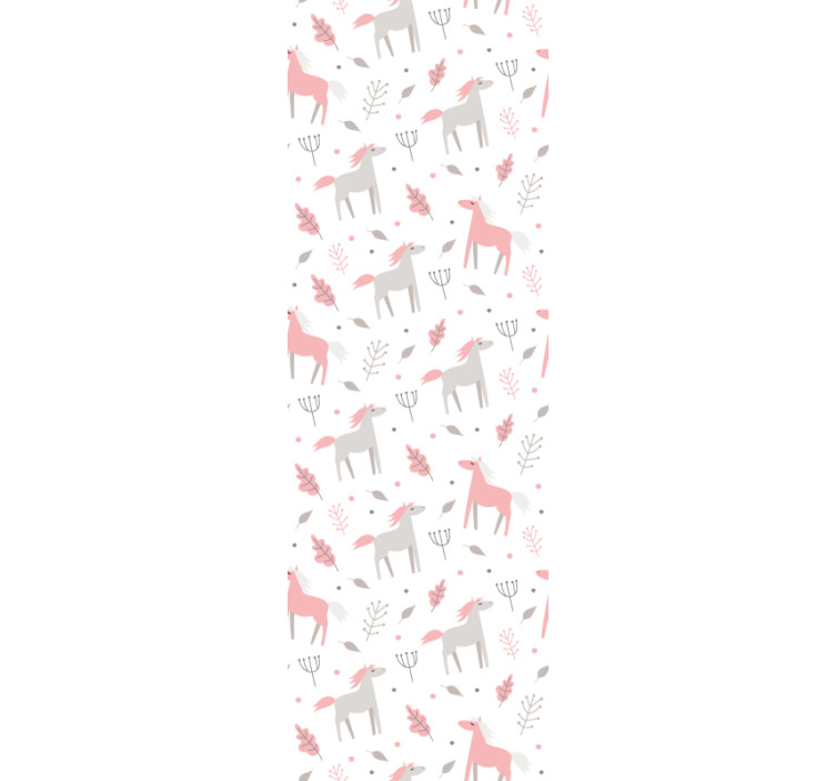 Papel tapiz animales patrón de fauna en colores pastel - TenVinilo