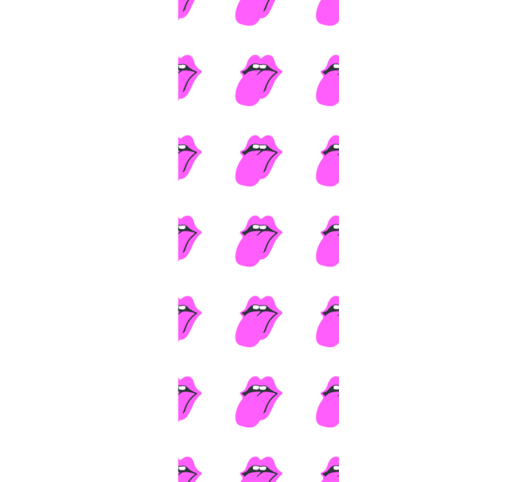 Papel pintado moderno Imagen sobre labios rosados - TenVinilo