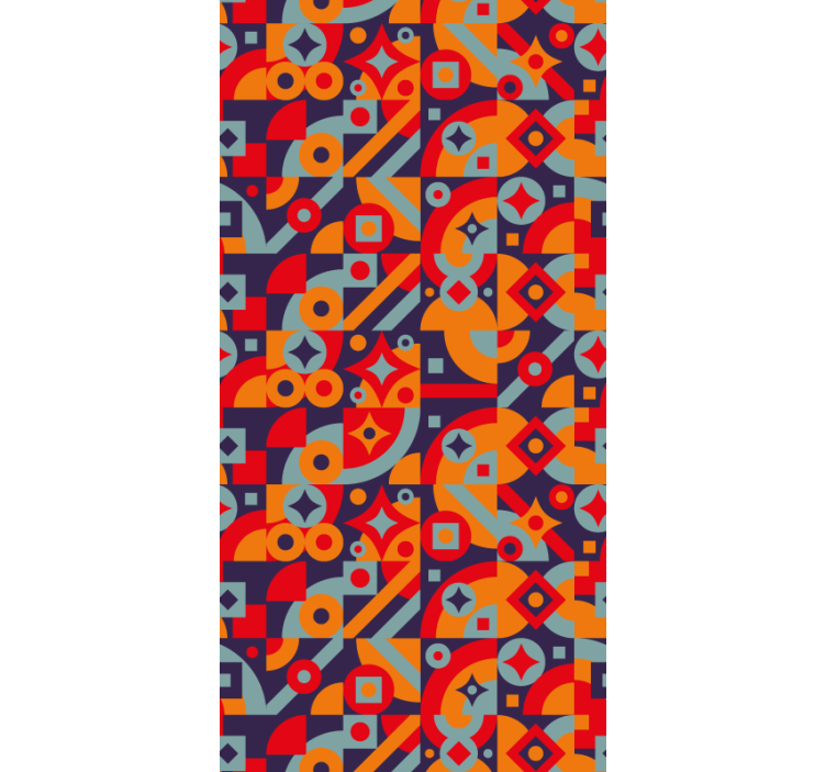 Papel tapiz vintage motivos geométricos - TenVinilo