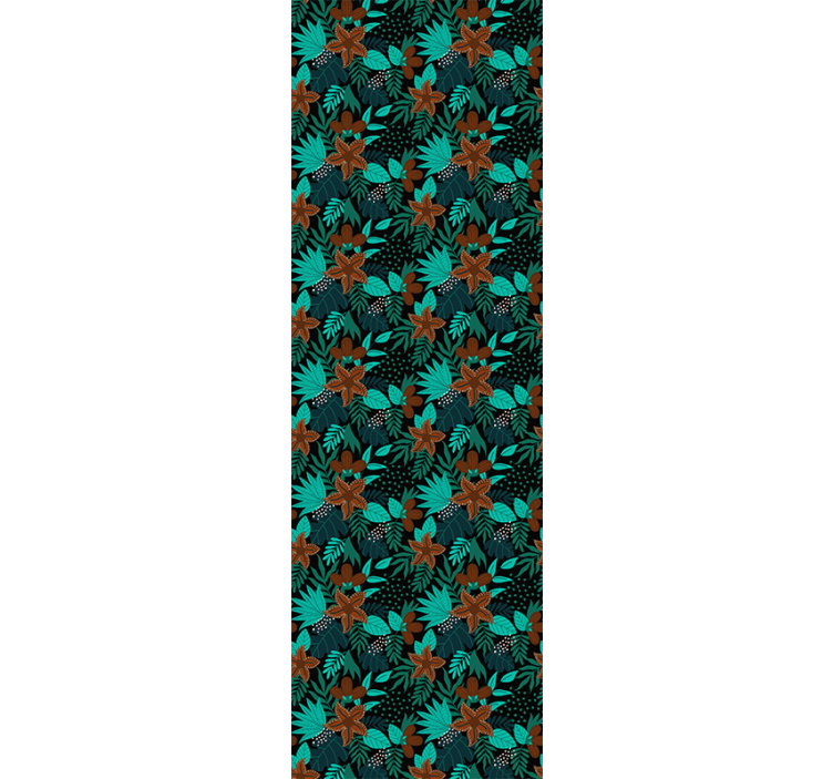 Papel tapiz naturaleza motivo de hojas tropicales - TenVinilo